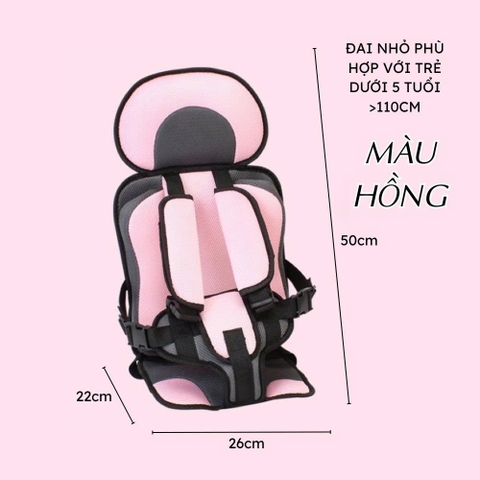 (KH) 🚗 Đai ghế ngồi ô tô an toàn cho bé – 14 màu | Đệm êm – thoáng khí – bảo vệ toàn diện - DG08