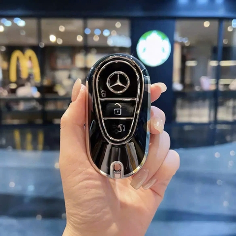 (TPU) ốp khóa mạ nhựa xe Mercedes
