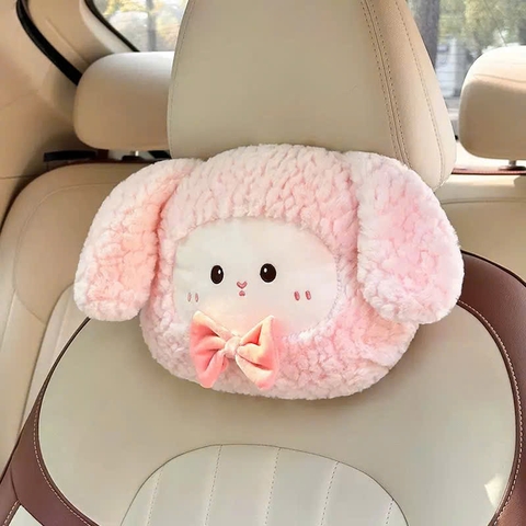 Bộ Gối Tựa Ô Tô Hình Chú Cún Siêu Dễ Thương Trang Trí Nội Thất Xe Hơi