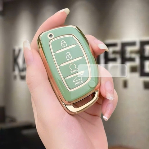 (TPU) Ốp khóa mạ nhựa xe Hyundai