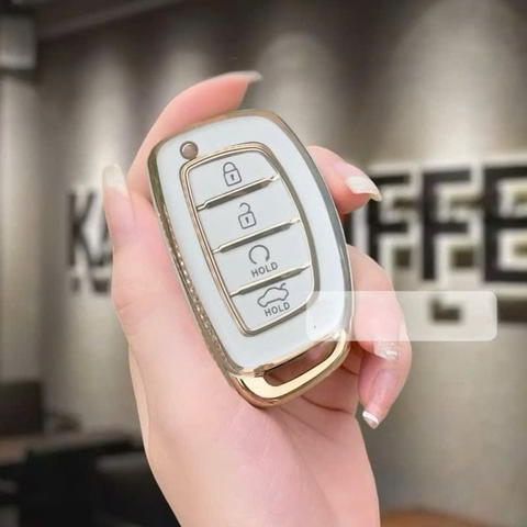 (TPU) Ốp khóa mạ nhựa xe Hyundai