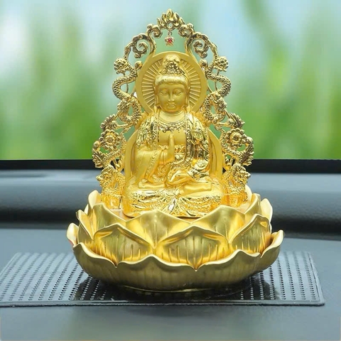 (6 mã) Tượng phật mạ vàng Quan Âm
