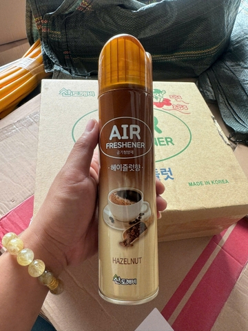 Xịt Sandokkebi 370ml Hương cafe sữa Hazelnut