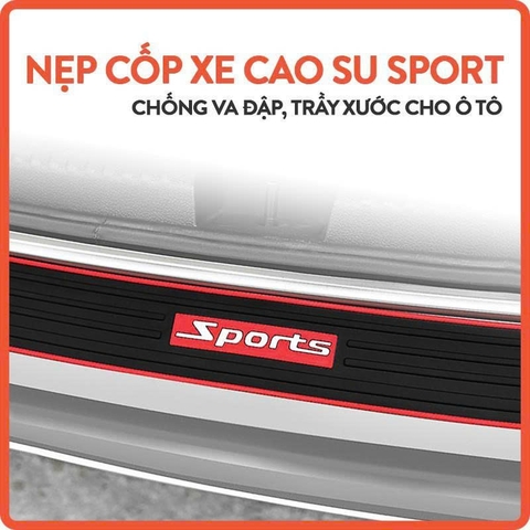 (KH) Miếng dán cao su sport dán cốp sau xe ô tô 7cmx90cm
