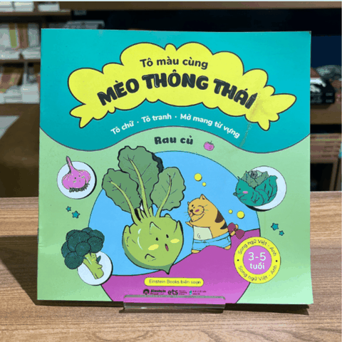 Tô màu cùng mèo thông thái - Rau củ 16k