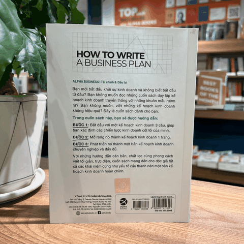 Lập kế hoạch kinh doanh cho người mới bắt đầu 119k
