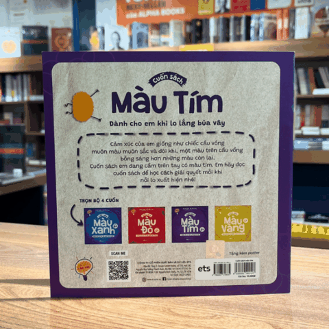 Bộ cầu vồng cảm xúc: Cuốn sách màu tím - dành cho em khi lo lắng bủa vây 50k