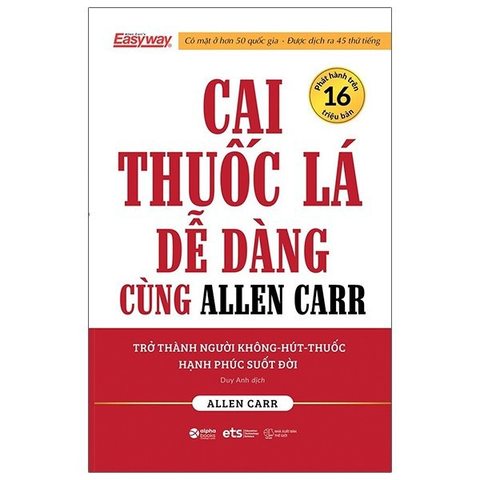 Cai thuốc lá dễ dàng cùng Allen Carr 150k