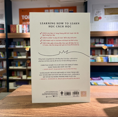 Học Cách Học - Công Cụ Trí Tuệ Mạnh Mẽ Chinh Phục Mọi Môn Học (Learning How To Learn - Barbara Oakley, Terrence Sejnowski & Alistair Mcconville)