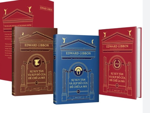Bộ sách sự suy tàn và sụp đổ của đế chế La Mã (3c) 1.689k