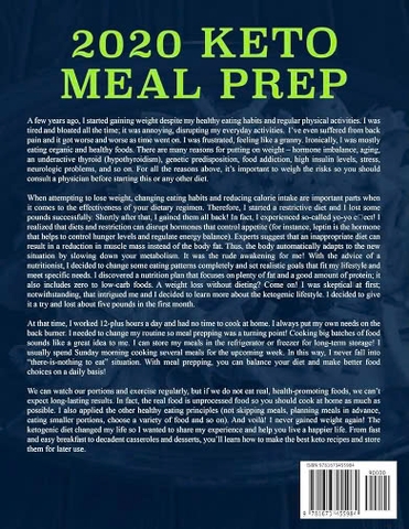 Keto Meal Prep Cookbook For Beginners: 600 Easy, Simple & Basic Ketogenic Diet Recipes (Keto Cookbook) 2020