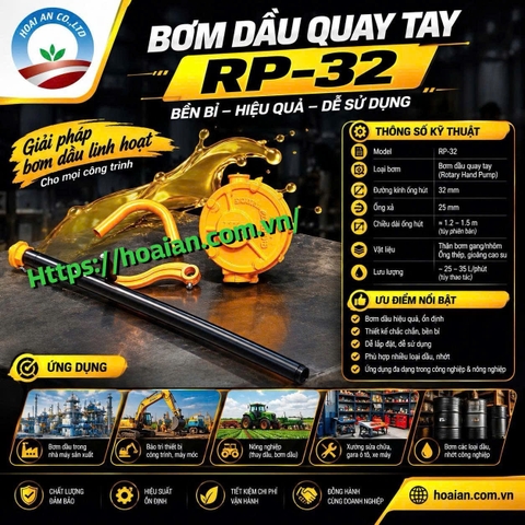 Bơm dầu quay tay Oriental RP-32