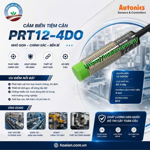 Cảm biến tiệm cận AUTONICS PRT12-4DO