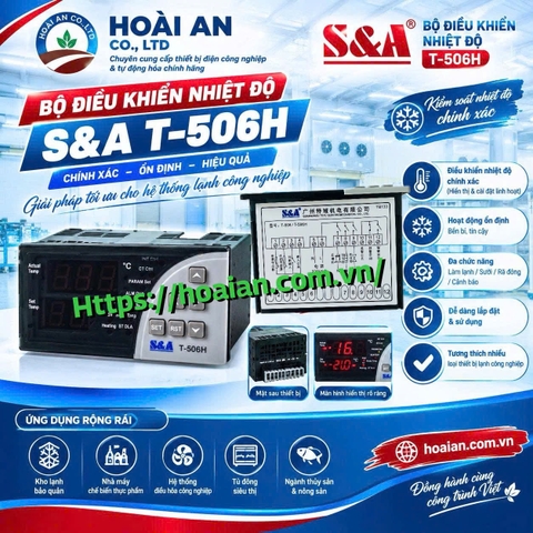 Bộ điều khiển nhiệt độ S&A T-506H