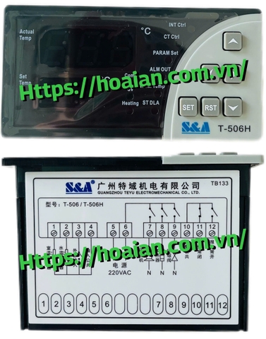 Bộ điều khiển nhiệt độ S&A T-506H