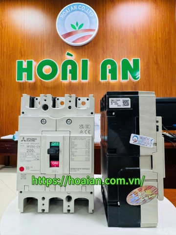 Aptomat Mitsubishi MCCB  NF250-CV 3P 200A