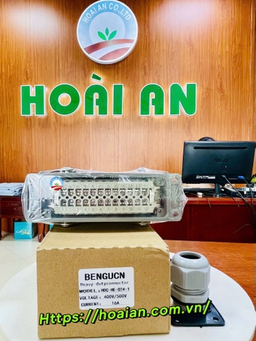 Bộ kết nối dây điện 24 chân 16A DNT HDC-HE-024-1