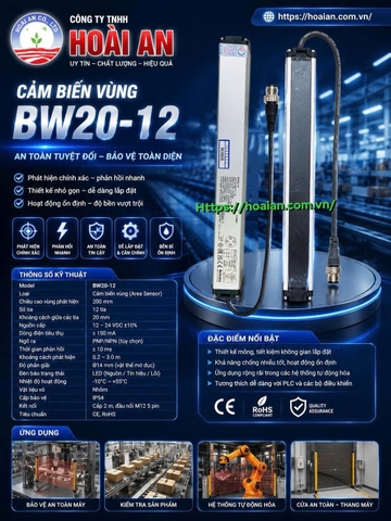Cảm biến Autonics BW20-12 240mm 12-24VDC
