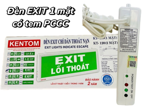 Đèn Exit Kentom 1 mặt KT-110