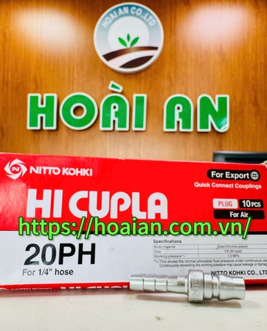Khớp nối nhanh Nitto Kohki 20SH