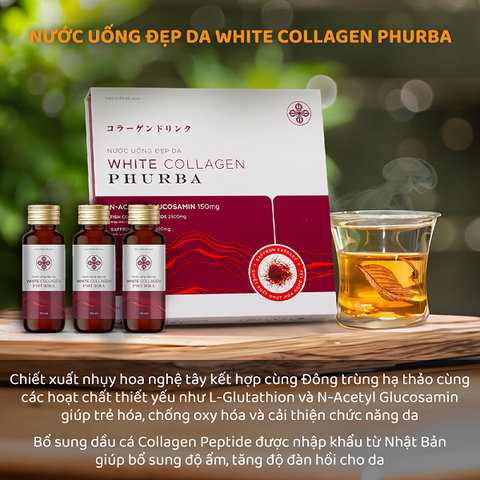 Nước uống đẹp da White Collagen Phurba