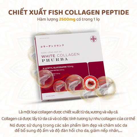 Nước uống đẹp da White Collagen Phurba