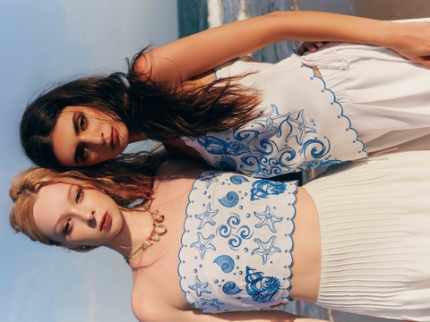 WHITE EMBROIDERED STRAPLESS TOP