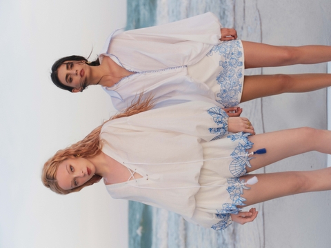 DRAPPED WHITE  LINEN SHIRT