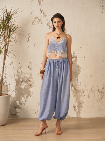 BLUE STRIPED BAGGY