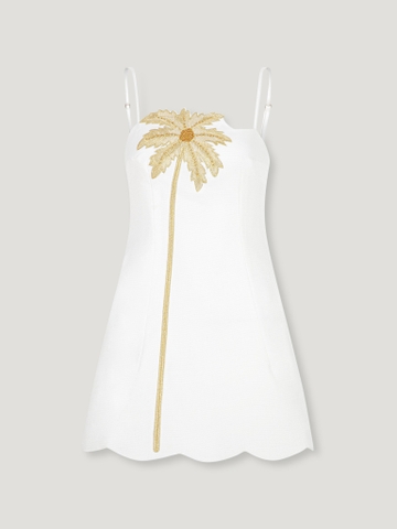 TROPICAL WHITE MINIDRESS
