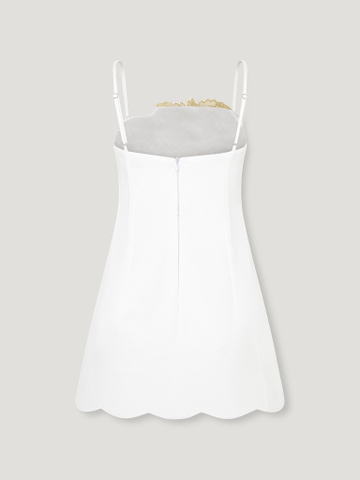 TROPICAL WHITE MINIDRESS