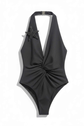 BLACK TWIST TANKINI