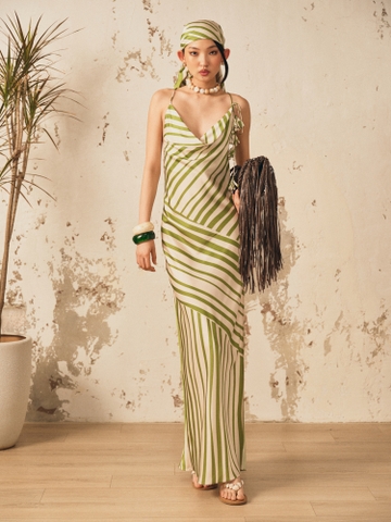 GREEN STRIPE MAXI