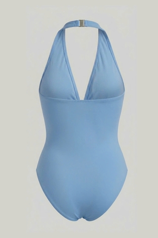 LIGHT BLUE TWIST TANKINI