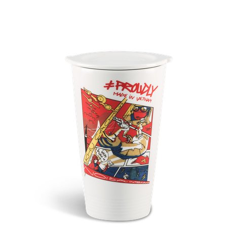 Ly sứ dưỡng sinh 0.48 L (K1) + nắp Tự Hào VN2