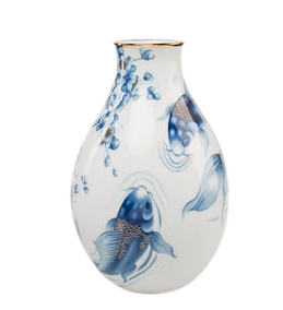 Bình hoa 29 cm - Cá chép cobalt