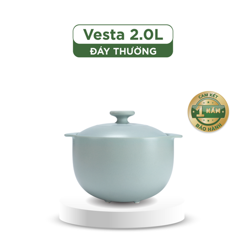 Nồi dưỡng sinh Vesta 2.0L + nắp (CK) Màu xám