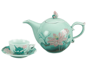 Bộ trà 0.7L -  Mẫu Đơn - Sen Màu