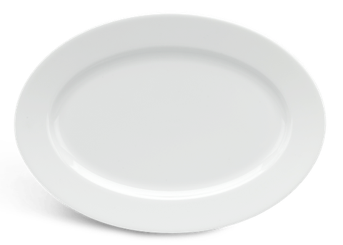 Dĩa oval 37cm - Jasmine - Trắng