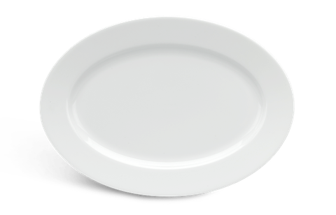 Dĩa oval 28cm - Jasmine - Trắng