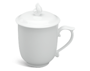 Ca trà 0.30 L - Mẫu đơn - Trắng