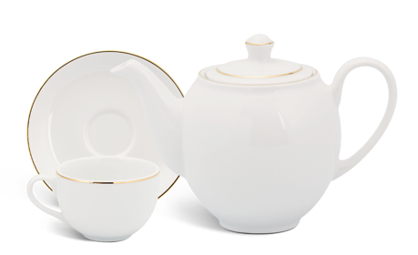 Bộ trà 0.50 L - Came - Viền chỉ vàng