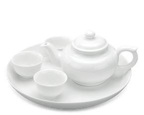 Bộ trà 0.35L - Jasmine - Trắng