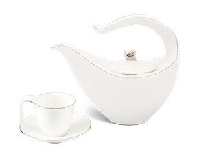 Bộ trà 0.45 L - Anh vũ - Chỉ bạch kim