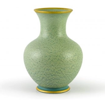 Bình hoa 22 cm (bắt vàng) - Vân ngọc - Matte