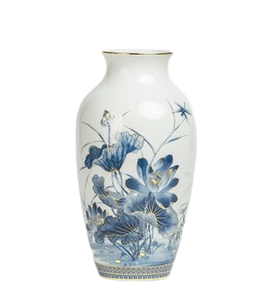 Bình hoa 27 x 14 cm - Sen vàng