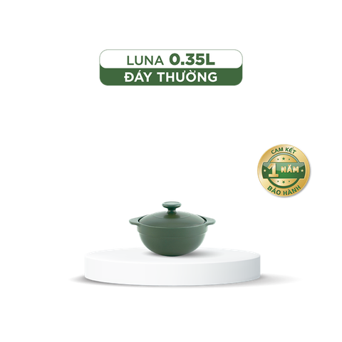 Nồi dưỡng sinh Luna 0.35L + nắp Xanh rêu