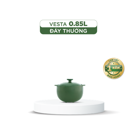 Nồi dưỡng sinh Vesta 0.85 L + nắp Xanh rêu