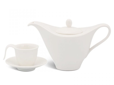 Bộ cà phê 0.45L - Anh vũ - Trắng ngà