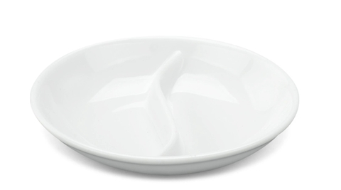 Chén chấm 2 ngăn - Jasmine - Trắng